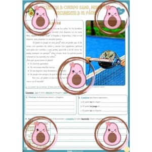 📚 Document 2 🎾"El pádel"🎾 - Séquence 3 "Cuerpo sano, mente feliz" - 4ème