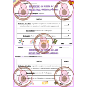 grille projet final séquence 1 5ème