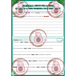 évaluation sur la forme progressive (seguir + gérondif)