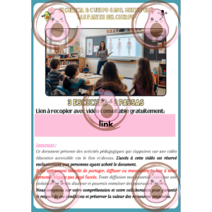 vidéo parties du corps humain en espagnol (voz en off española)