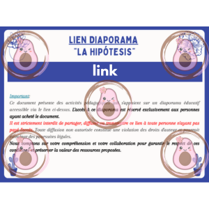 lien pour le visionnage du diaporama intercatif sur l'hypothèse