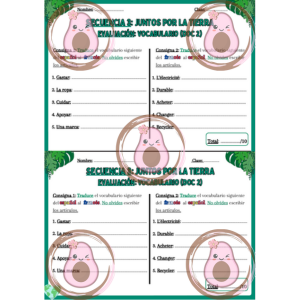 évaluation vocabulaire après doc 2