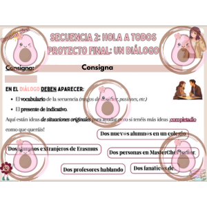 consignes projet final séquence 2 hola a tod@s 5ème