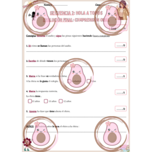 évaluation finale séquence 2 5ème