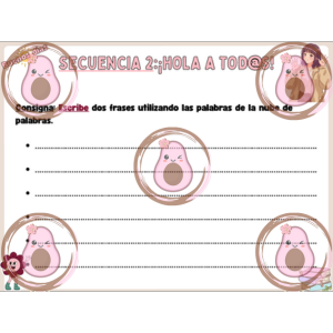 titres + lluvia de ideas séquence 2 hola a tod@s 5ème