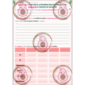 évaluation sur le subjonctif et ses fonctions