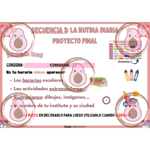 projet final séquence 3 la rutina diaria 5ème 2