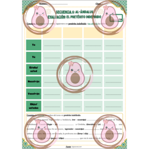 📜🌙 Évaluation sur le "pretérito indefinido" - Séquence 4 "Al-Ándalus" - 4ème 🕌✨