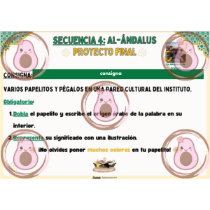 📜🌙 Consigne projet final type 2 - Séquence 4 "Al-Ándalus" - 4ème 🕌✨