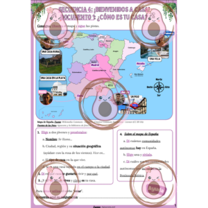 🏡Document 1 "¿Cómo es tu casa?"- Séquence 4  "Bienvenid@s a casa" - 5ème🪴