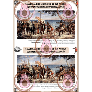 ⛵️Documento 3 "Primer homenaje a Colón"- Séquence 5 -"El encuentro de dos mundos" – 3ème ⚓️