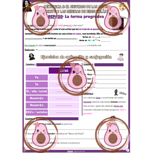 🎨 Repaso "La forma progresiva estar + gerundio" - Séquence 5 "El universo de las artes" - 4ème 💃🏻