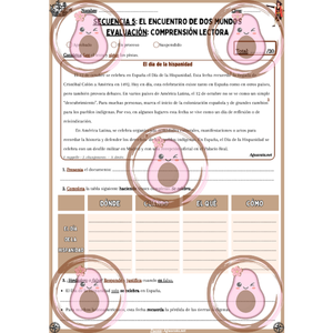 ⛵️Évaluation finale: compréhension de l'écrit - Séquence 5 -"El encuentro de dos mundos" – 3ème ⚓️