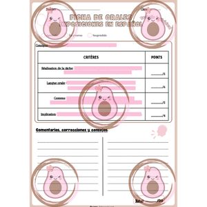 ✨ Grille pour passages à l'oral pour exposés 🌸 – Image 2