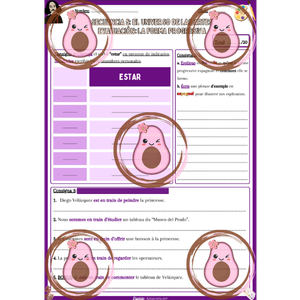 🎨 Évaluation sur la forme progressive "Estar + gerundio" - Séquence 5 "El universo de las artes" - 4ème 💃🏻