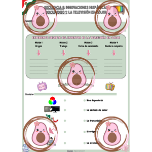 🤖Documento 1 "La televisión en color"- Séquence 6 "Innovaciones hispánicas" - 4ème 💻