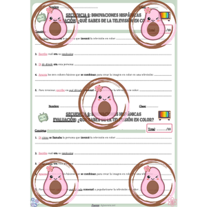 🤖Mini évaluation de connaissances sur "La televisión en color"- Séquence 6 "Innovaciones hispánicas" - 4ème 💻
