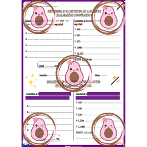 🎨 Évaluation sur les nombres après le document 3  - Séquence 5 "El universo de las artes" - 4ème 💃🏻