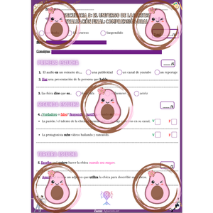 🎨 Évaluation finale - Séquence 5 "El universo de las artes" - 4ème 💃🏻