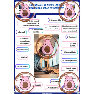 💼 Documento 1 "Crear un currículum" - Séquence 6 "El mundo laboral" - 3ème 💻 – Image 2